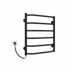 Полотенцесушитель электрический DEFFI Трапеция 500x600 60 Вт левая черная