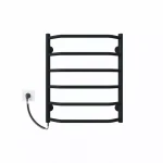 Полотенцесушитель электрический DEFFI Трапеция 500x600 60 Вт левая черная