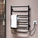 Полотенцесушитель электрический DEFFI Трапеция 500x600 60 Вт правая черная