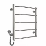 Полотенцесушитель электрический DEFFI Трапеция 500x500 мм 100 Вт хромированная, левая