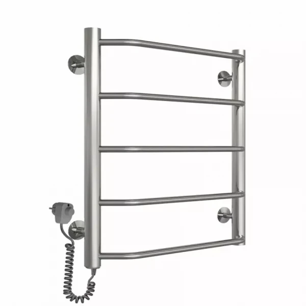 Полотенцесушитель электрический DEFFI Трапеция 500x500 мм 100 Вт хромированная, левая