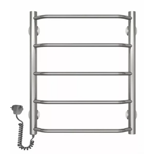 Полотенцесушитель электрический DEFFI Трапеция 500x500 мм 100 Вт хромированная, левая