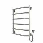 Полотенцесушитель электрический DEFFI Трапеция 500x600 95 Вт хромированная правая