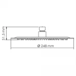 Встраиваемая душевая система WEZER EKO17A-01 нержавеющая сталь
