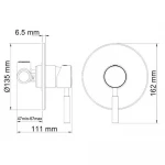 Встраиваемая душевая система WEZER EKO17A-01 нержавеющая сталь