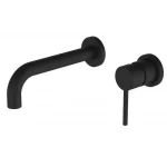 Смеситель для раковины WEZER EKO10A-01BLACK встроенный нержавеющая сталь черный