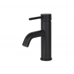 Смеситель для умывальника WEZER EKO1C-01-BLACK нержавеющая сталь