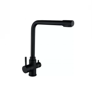 Смеситель для кухни WEZER EKO4C-01-BLACK под фильтр обратного осмоса черный
