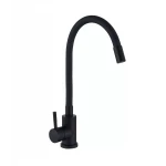 Смеситель для кухни WEZER EKO4E-01-BLACK с гибким изливом черный