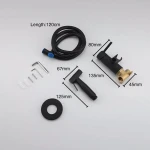 Гигиенический душ WEZER EKO9В-01-BLACK нержавеющая сталь черный