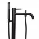 Смеситель для напольной ванны WEZER EKO19A-01-BLACK нержавеющая сталь черный