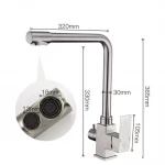 Смеситель для кухни WEZER PRO4C-02 для двух вод нержавеющая сталь