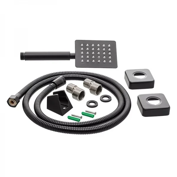 Смеситель для ванны WEZER PRO7-02-BLACK с поворотным изливом черный