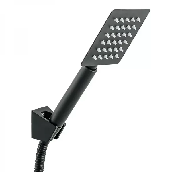 Смеситель для ванны WEZER PRO7-02-BLACK с поворотным изливом черный