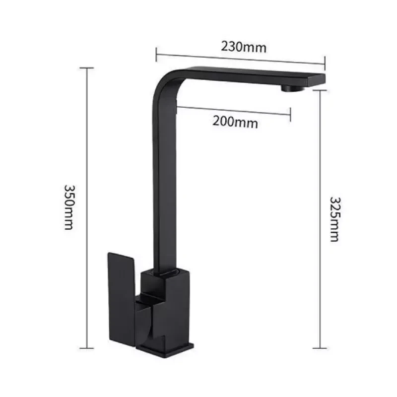 Смеситель для кухни WEZER PRO4A-02-BLACK черный
