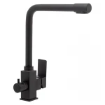 Смеситель для кухни WEZER PRO4C-02-BLACK нержавеющая сталь черный для двух вод