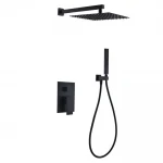 Встраиваемая душевая система WEZER PRO17B-02-BLACK нержавеющая сталь черная