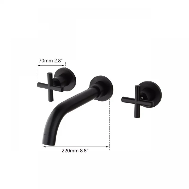 Смеситель для умывальника WEZER VAL10-10-BLACK нержавеющая сталь черный