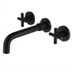Смеситель для умывальника WEZER VAL10-10-BLACK нержавеющая сталь черный