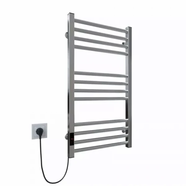 Полотенцесушитель электрический Deffi Lima 400х800 мм 165 Вт хромированный левый