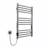 Полотенцесушитель электрический Deffi Lima 400х800 мм 165 Вт хромированный левый