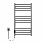 Полотенцесушитель электрический Deffi Lima 400х800 мм 165 Вт хромированный левый