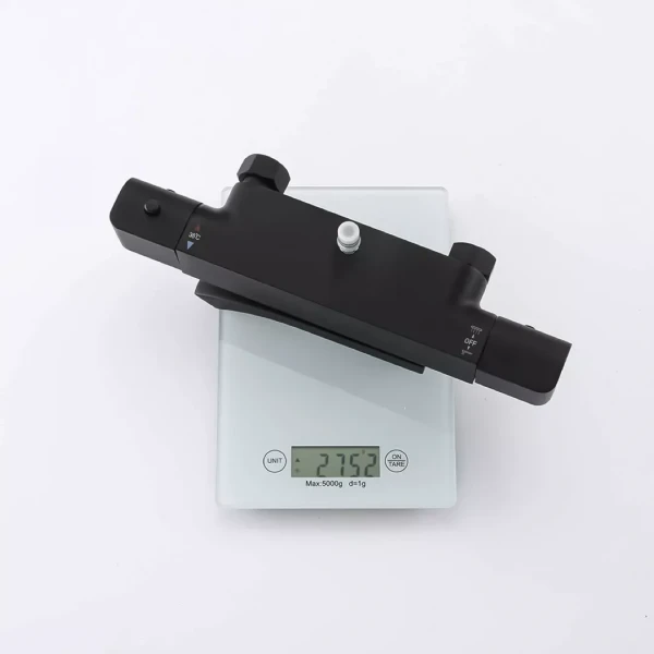 Душевая система с термостатом GAPPO G2407-60 черная с изливом и переключателем на лейку, 3 функции