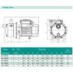 Центробежный насос SHIMGE JET370G2 0.37 кВт, Hmax=32 м, Qmax=60 л/мин.