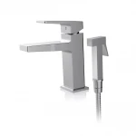 Змішувач для раковини з гігієнічним душем FAOP A1009-1, хром