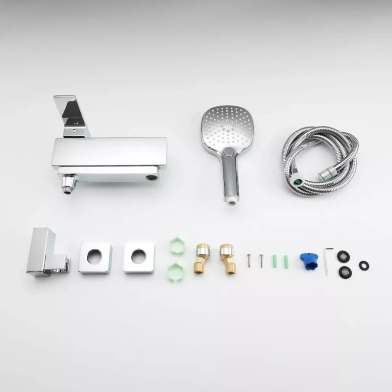 Змішувач для ванни FAOP A3209 з плоским виливом 192 мм, хром.