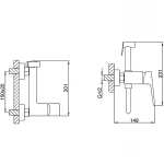 Змішувач із гігієнічним душем FAOP A2009-6