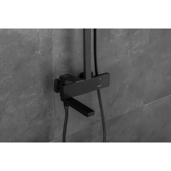 Душова система FAOP A2409-6, вилив - перемикач на лійку, 3-режими, чорний