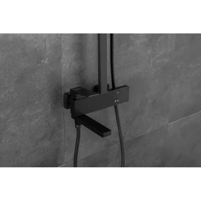 Душова система FAOP A2409-6, вилив - перемикач на лійку, 3-режими, чорний