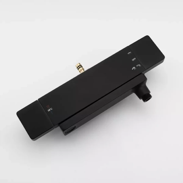 Душова система з термостатом FAOP A2409-60, вилив - перемикач на лійку, 3-режими, чорний