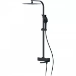 Душова система з термостатом FAOP A2409-60, вилив - перемикач на лійку, 3-режими, чорний