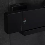 Душова система з термостатом FAOP A2409-60, вилив - перемикач на лійку, 3-режими, чорний