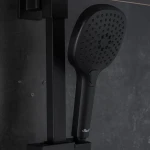 Душова система з термостатом FAOP A2409-60, вилив - перемикач на лійку, 3-режими, чорний