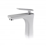 Змішувач для раковини FAOP A1003-8, білий-хром