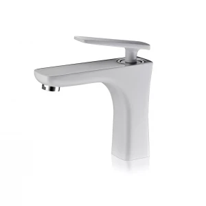 Змішувач для раковини FAOP A1003-8, білий-хром