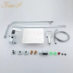 Душова система FAOP A2406, вилив - перемикач на лійку, 1-режим, хром