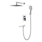 Вбудована душова система FAOP A7109, вилив - перемикач на лійку, 3-режими, хром