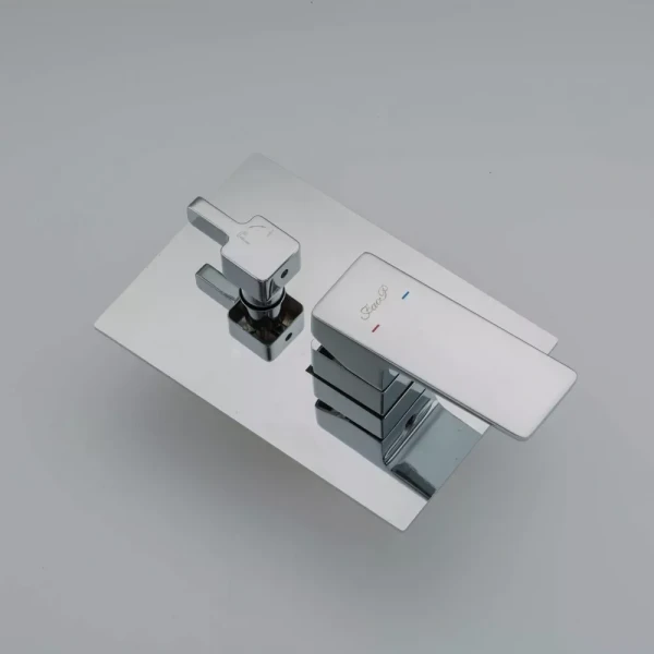 Вбудована душова система FAOP A7109, вилив - перемикач на лійку, 3-режими, хром