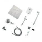 Вбудована душова система FAOP A7109, вилив - перемикач на лійку, 3-режими, хром