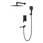 Вбудована душова система FAOP A7109-6, вилив - перемикач на лійку, 3-режими, чорний