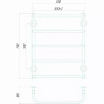 Полотенцесушитель электрический Deffi Стандарт 500x700 120 Вт хромированный правый