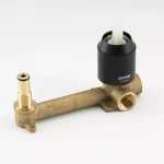 Смеситель для раковины встраиваемый GAPPO G1003-26 черный/хром