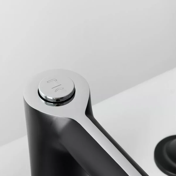 Смеситель для ванны GAPPO G1103-6 черный/хром на борт.