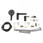 Смеситель для ванны GAPPO G1103-6 черный/хром на борт.