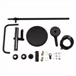 Душевая система с термостатом GAPPO G2403-56 черная/хром с переключателем на лейку 3 режима