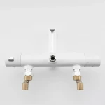 Душова система з термостатом GAPPO G2403-58, вилив - перемикач на лійку 3 режими, білий/хром